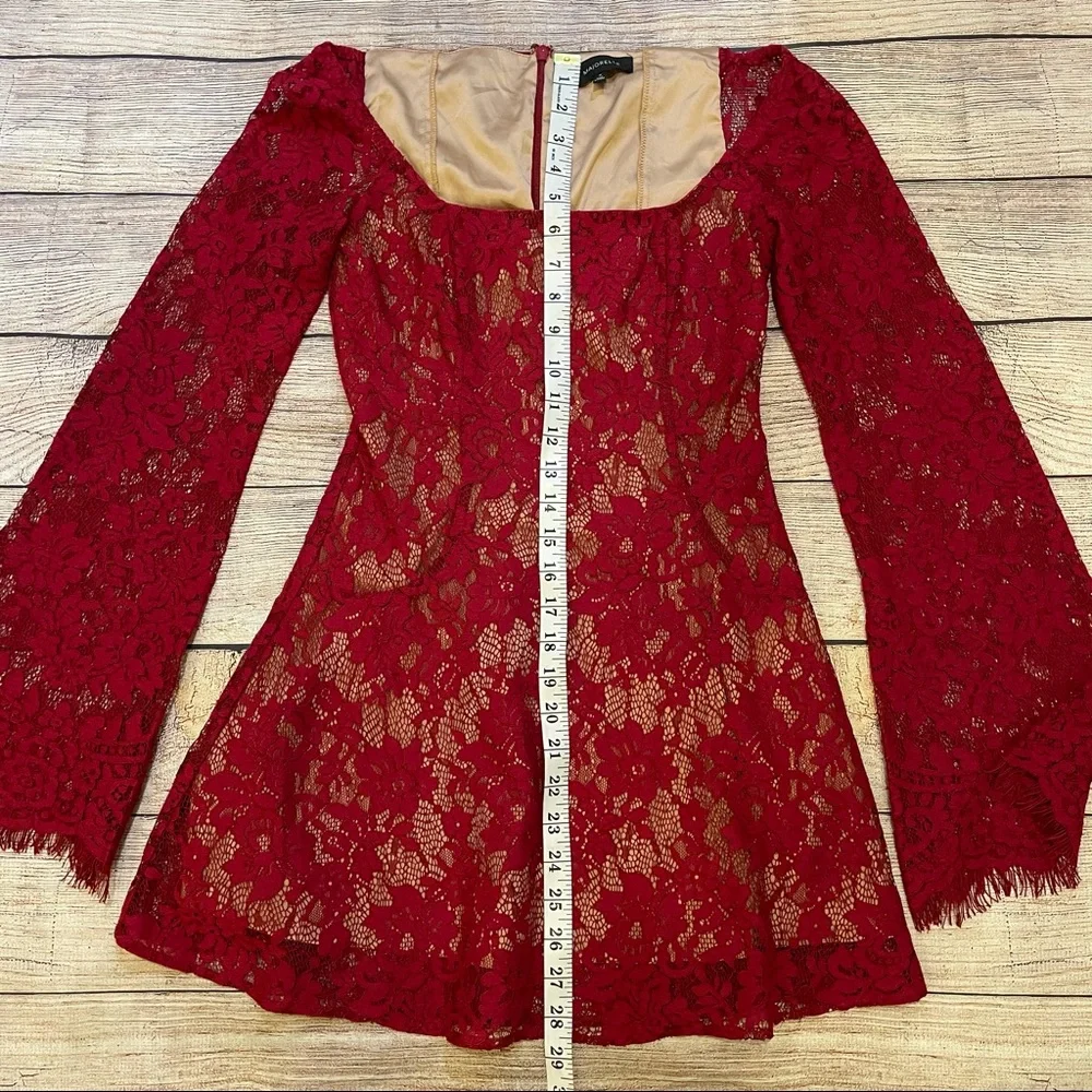 MAJORELLE Benson Mini Dress in Cranberry Red Dress - Picture 12 of 16